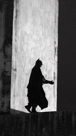 An anti-government demonstrator dressed as comic book superhero Batman walks in the Arcos da Lapa water duct during a protest against police violence in Rio de Janeiro