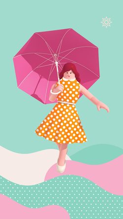 bk95-art-illust-umbrella-cute-girl