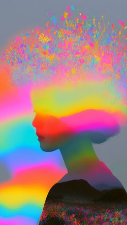 bn45-art-surreal-people-rainbow-neon-silhouette-colorful