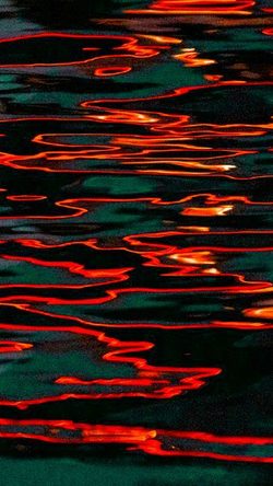 Art Abstract Neon Reflection Ripples Dark Flare