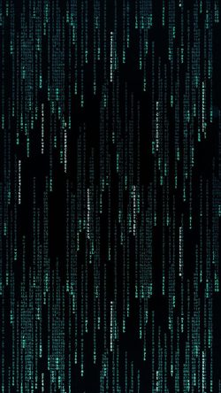 Art Matrix Digital Code Glitch Cyber Vertical