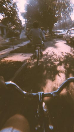 Art Home Video Style First Person Bicycle Ride