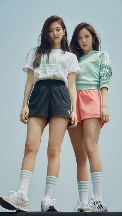 Ppl Blackpink Jisoo Jennie Adidas Kpop Fashion Girl Woman Idol Asian Beauty Music