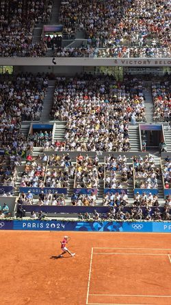 Ppl Summer Wiki Novak Djokovic VS Carlos Alcaraz Tennis Stadium Crowd Olympics Clay Match