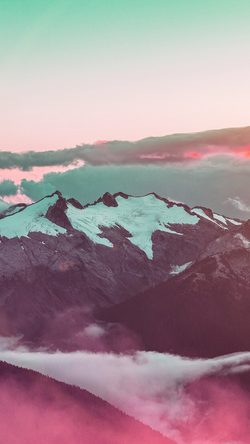 Mountain Sunset Sky Cloud Nature Flare