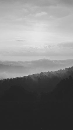 Mountain Sunshine Nature BW Dark