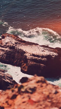 Rock Sea Nature Wave Summer Flare