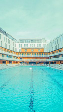 City Swimming Pool Summer Nature Art