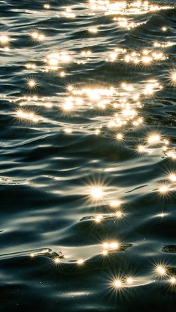 River Light Splash Bokeh Water Nature Dark