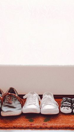 White Shoes Family Nature Red