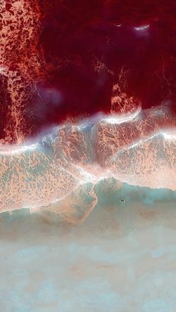Nature Sea Beach Wave Earthview Red