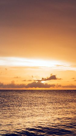 Nature Sunset Sea Ocean Cloud Orange