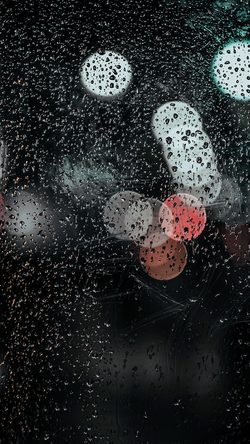 Nature Window Bokeh Rain Dark