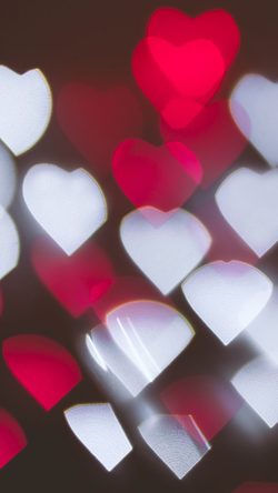 Blur Bokeh Iso Love Heart Pink Red White