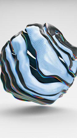 Curve Abstract Art Pattern Background Blue