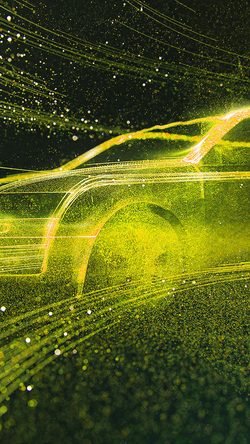 Car Dots Light Pattern Background Yellow