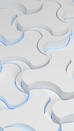 Abstract Dannyivan White Blue Neon Light Pattern Background