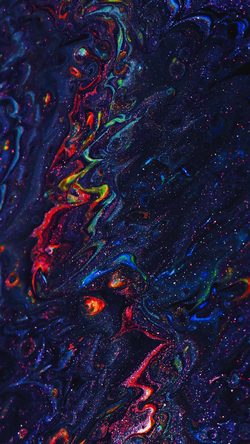 Oil Paint Abstract Pattern Background Blue Color