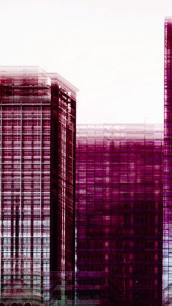Building Transparent Pattern Background Red