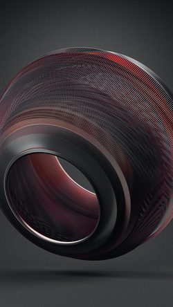 Pattern Background Circle Abstract 3d Red
