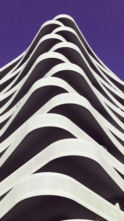 Pattern Background Architecture Curve City Purple