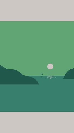 Pattern Background Simple Sea Illust Green