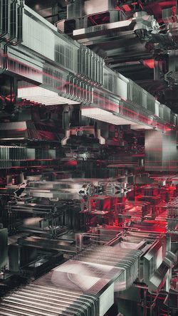 Pattern Background Digital Art Metal Red