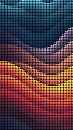 Pattern Background Gradient Dots Wavy Abstract Retro Colorful